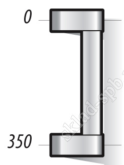 Ручка дверная СТН-1565.350 б/п