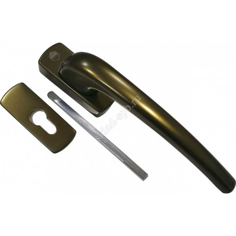 SKB-Z Ручка внутренняя с накладкой для проф. цилиндра для DM=17,5-50 Штифт 117 мм Цвет: Бронза SKB