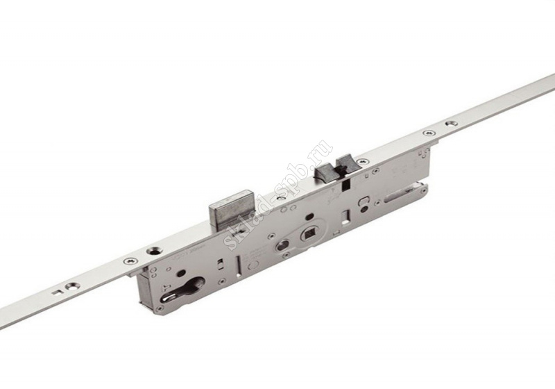 Дверной замок A-TS E92 DM35 PZ 2 многоф. защелки-крюки GM1.050 серебряный 4-гран. штифт8 L-2.200x16 
